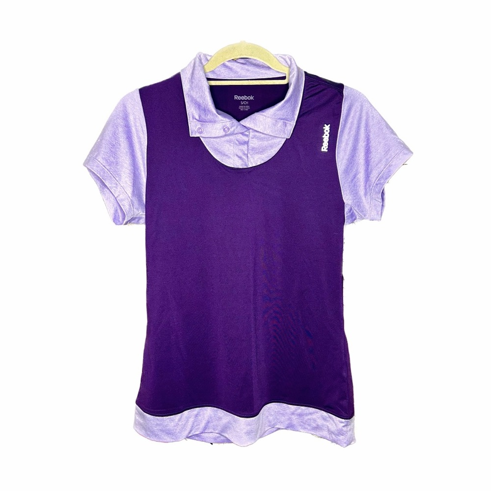 NWT Reebok Golf Polo Purple Women’s Shirt Button Collar